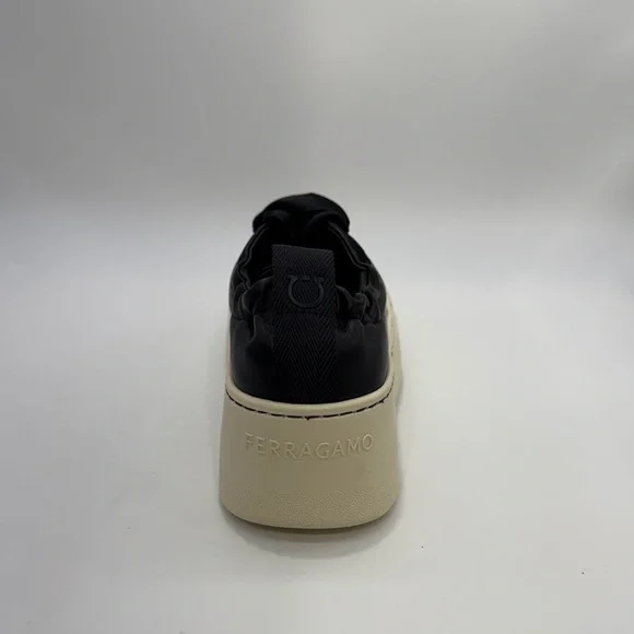 Ferragamo Black and Cream Sneakers - Picture 5 of 6